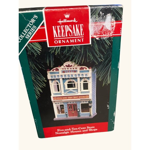 Hallmark Keepsake Ornament Five-And-Ten-Cent Store From 1992 Nostalgic Houses - Picture 2 of 11